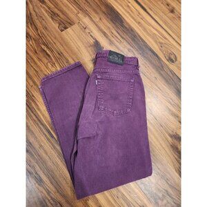 VTG Y2k Levi's Silvertab Loose Fit Jeans High Rise Misses Juniors Sz 13 Purple